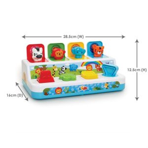 Addo Little Lot Peek-a-Boo Animals Toys – Mainan Edukasi Motorik Pop Up Bayi 1 Tahun (2)