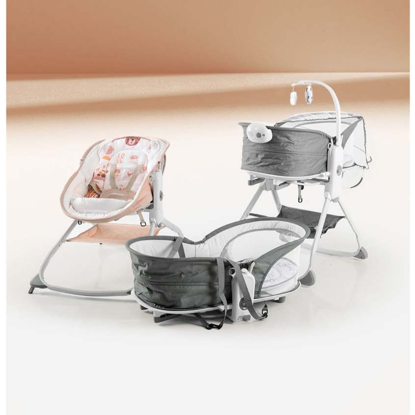 Babydoes 6 in 1 Connect Side Bed - Box Bayi Bassinet Swing Rocker - Gambar 3