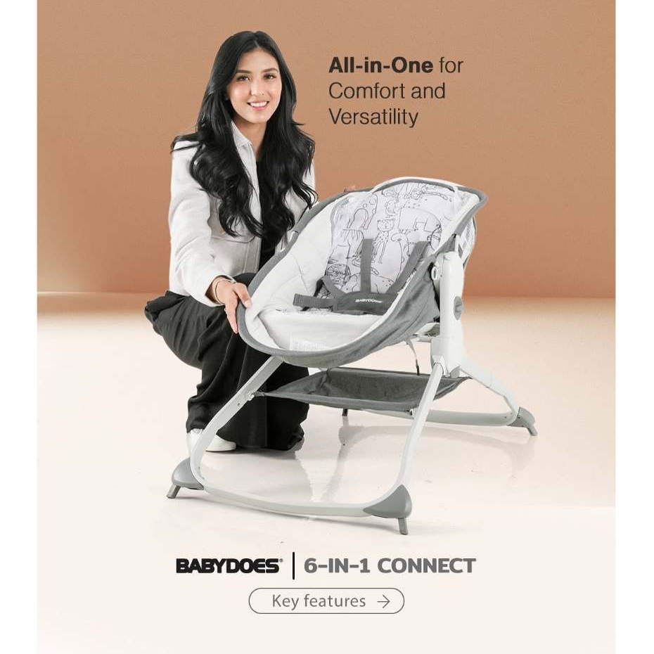 Babydoes 6 in 1 Connect Side Bed - Box Bayi Bassinet Swing Rocker - Gambar 4
