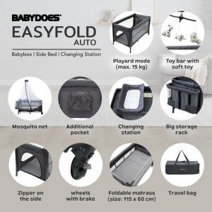 Babydoes Easyfold Auto Baby Box - Box Bayi Lipat Otomatis Practical - Gambar 15