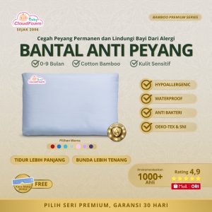 Baby Cloudfoam Bantal Bayi Anti Peyang Original - Kulit Kacang Hijau