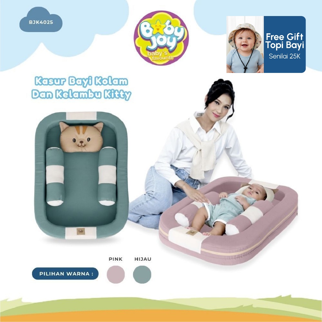 Baby Joy Kasur Bayi Kolam Kelambu Kitty Series Empuk - Gambar 13