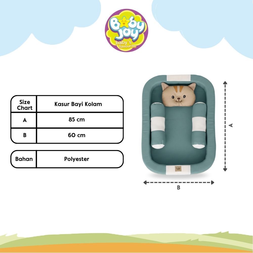 Baby Joy Kasur Bayi Kolam Kelambu Kitty Series Empuk - Gambar 7