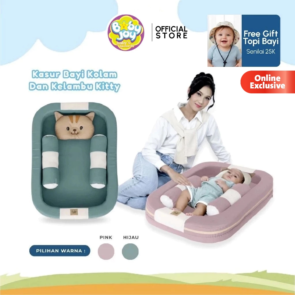 Baby Joy Kasur Bayi Kolam Kelambu Kitty Series Empuk - Gambar 12