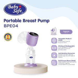 BabySafe BPE04 Portable Breast Pump - Pompa ASI Elektrik Ringkas
