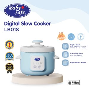 BabySafe LB018 Digital Slow Cooker MPASI Pot Keramik Multifungsi