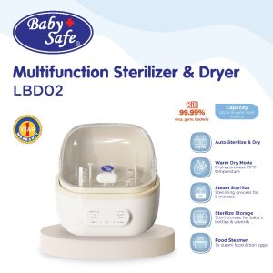 BabySafe LBD02 Steril Uap dan Pengering Botol 6in1 Digital