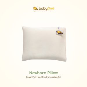 Babybee Newborn Pillow with Case - Bantal Bayi Latex Ergonomis