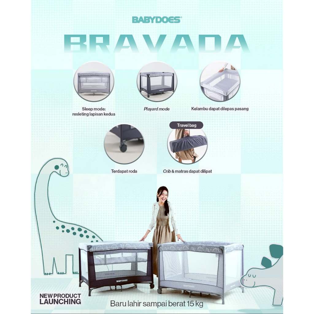 Babydoes Bravada 2in1 Baby Box - Box Bayi Co-Sleeper Multifungsi - Gambar 7