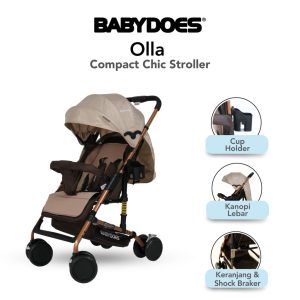 Babydoes Olla Stroller - Kereta Dorong Bayi Lipat Ringkas 0-20kg
