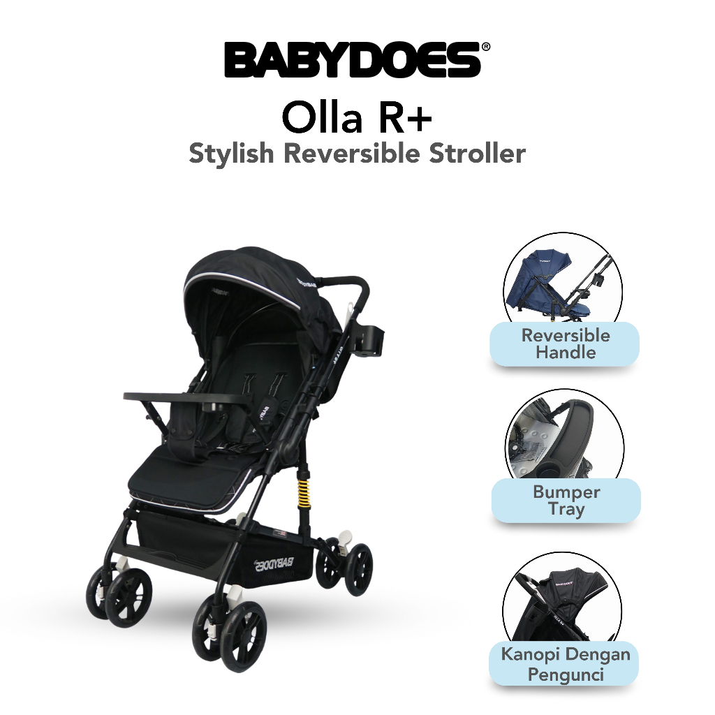 Babydoes Olla R Stroller Reversible Handle - Kereta Dorong Bayi 2 Arah