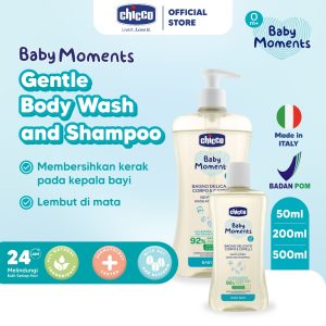 Chicco Baby Moments Gentle 2 in 1 Body Wash Shampoo Oat Calendula