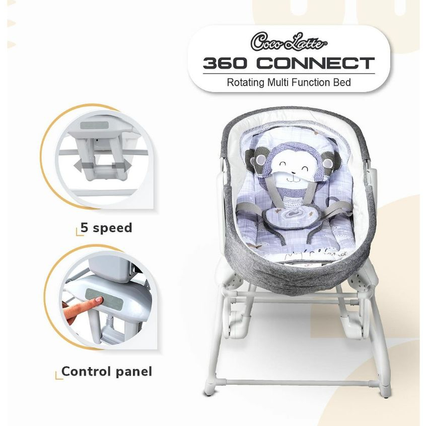 Cocolatte 360 Connect Swing - Ayunan Bayi Rotasi Putar 360 Derajat - Gambar 6