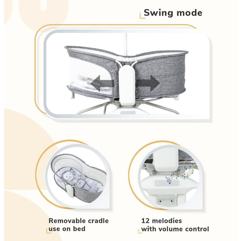 Cocolatte 360 Connect Swing - Ayunan Bayi Rotasi Putar 360 Derajat - Gambar 8