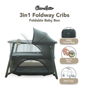 Cocolatte 3in1 Foldway Cribs - Box Bayi Lipat Ringkas Multifungsi