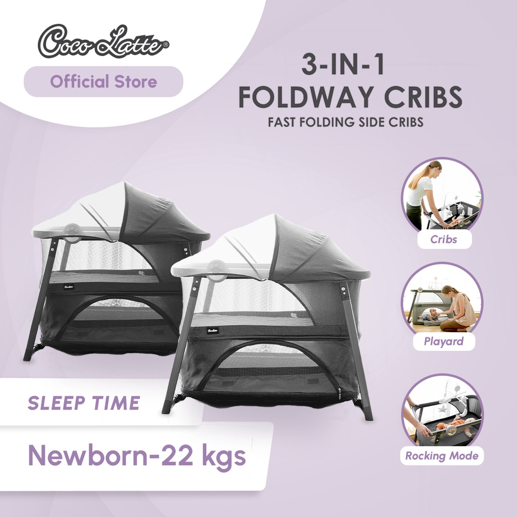 Cocolatte 3in1 Foldway Cribs - Box Bayi Lipat Ringkas Multifungsi - Gambar 3