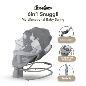 Cocolatte Snuggli 6in1 Baby Swing - Ayunan Otomatis Bayi Multifungsi