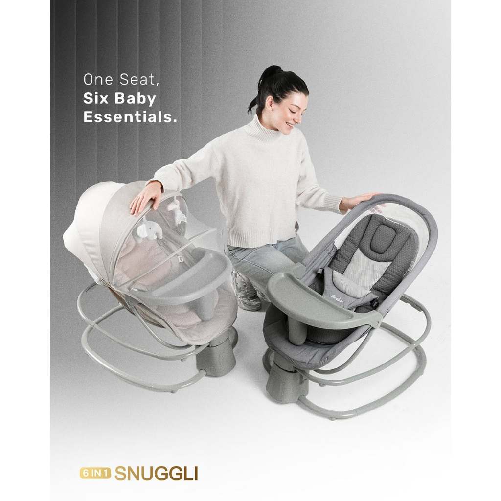 Cocolatte Snuggli 6in1 Baby Swing - Ayunan Otomatis Bayi Multifungsi - Gambar 9