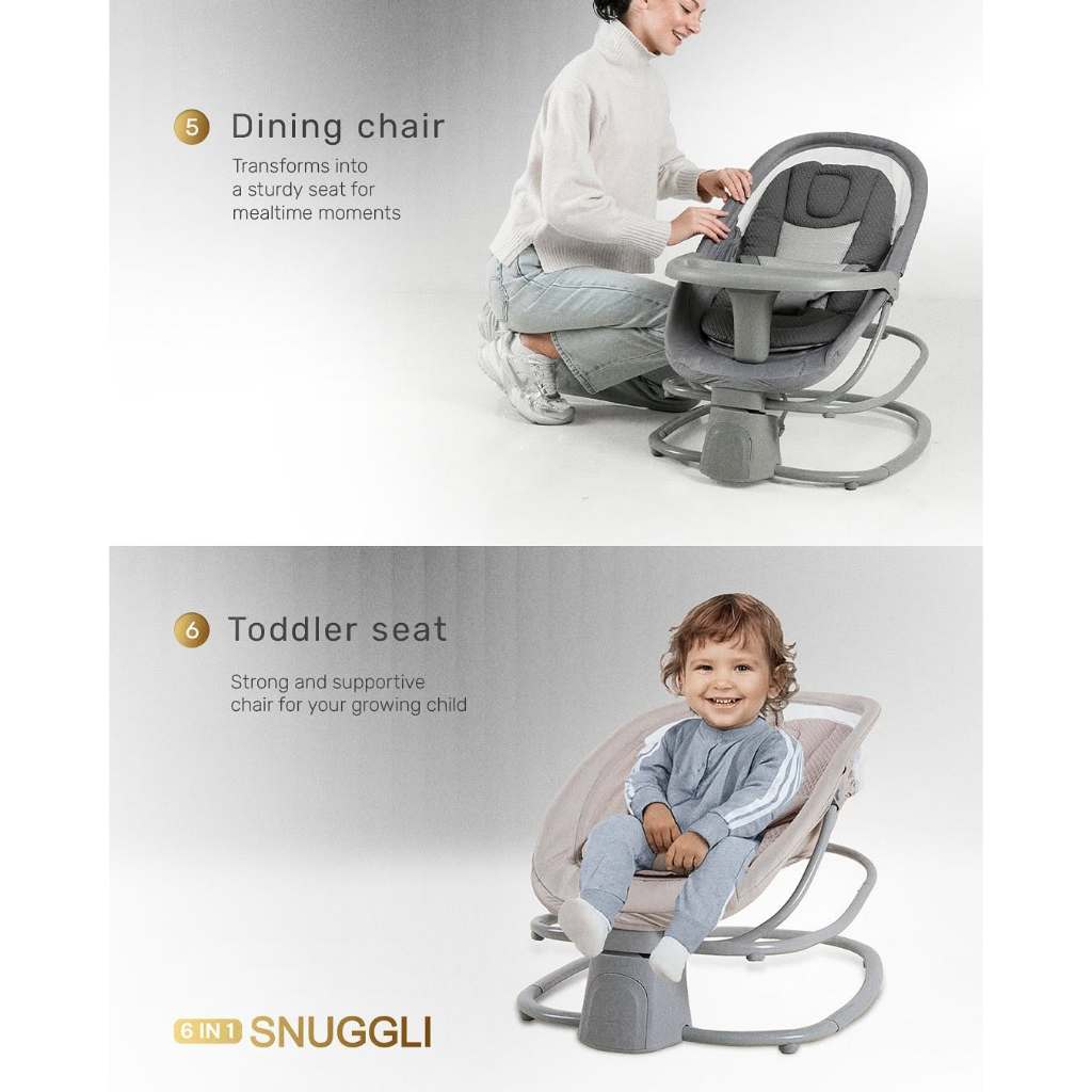 Cocolatte Snuggli 6in1 Baby Swing - Ayunan Otomatis Bayi Multifungsi - Gambar 6