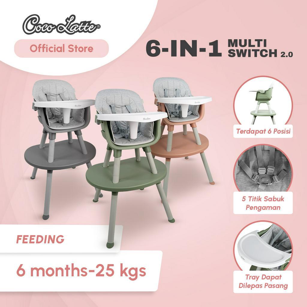 Cocolatte 6in1 Multiswitch 2.0 High Chair - Kursi Makan Anak Multifungsi - Gambar 3