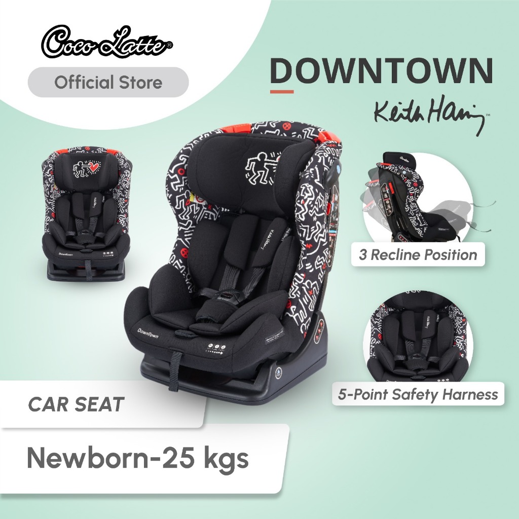 Cocolatte Keith Haring Downtown Black - Car Seat Bayi Convertible - Gambar 2