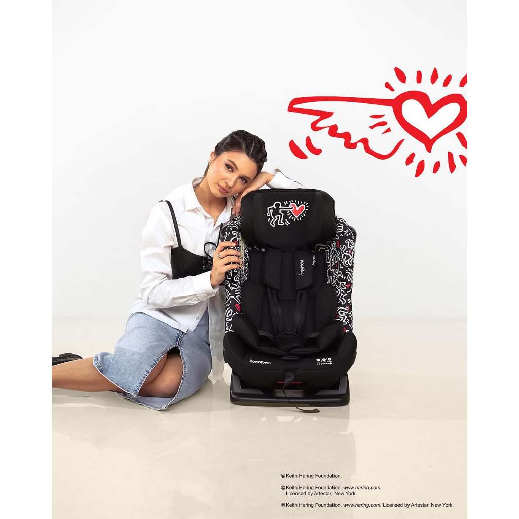 Cocolatte Keith Haring Downtown Black - Car Seat Bayi Convertible - Gambar 3