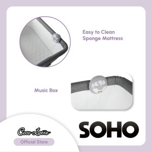 Cocolatte Soho 5in1 Baby Box - Ranjang Bayi Multifungsi Lengkap - Gambar 5