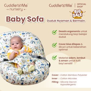CuddleMe Adjustable Baby Sofa - Kursi Belajar Duduk Bayi Multifungsi