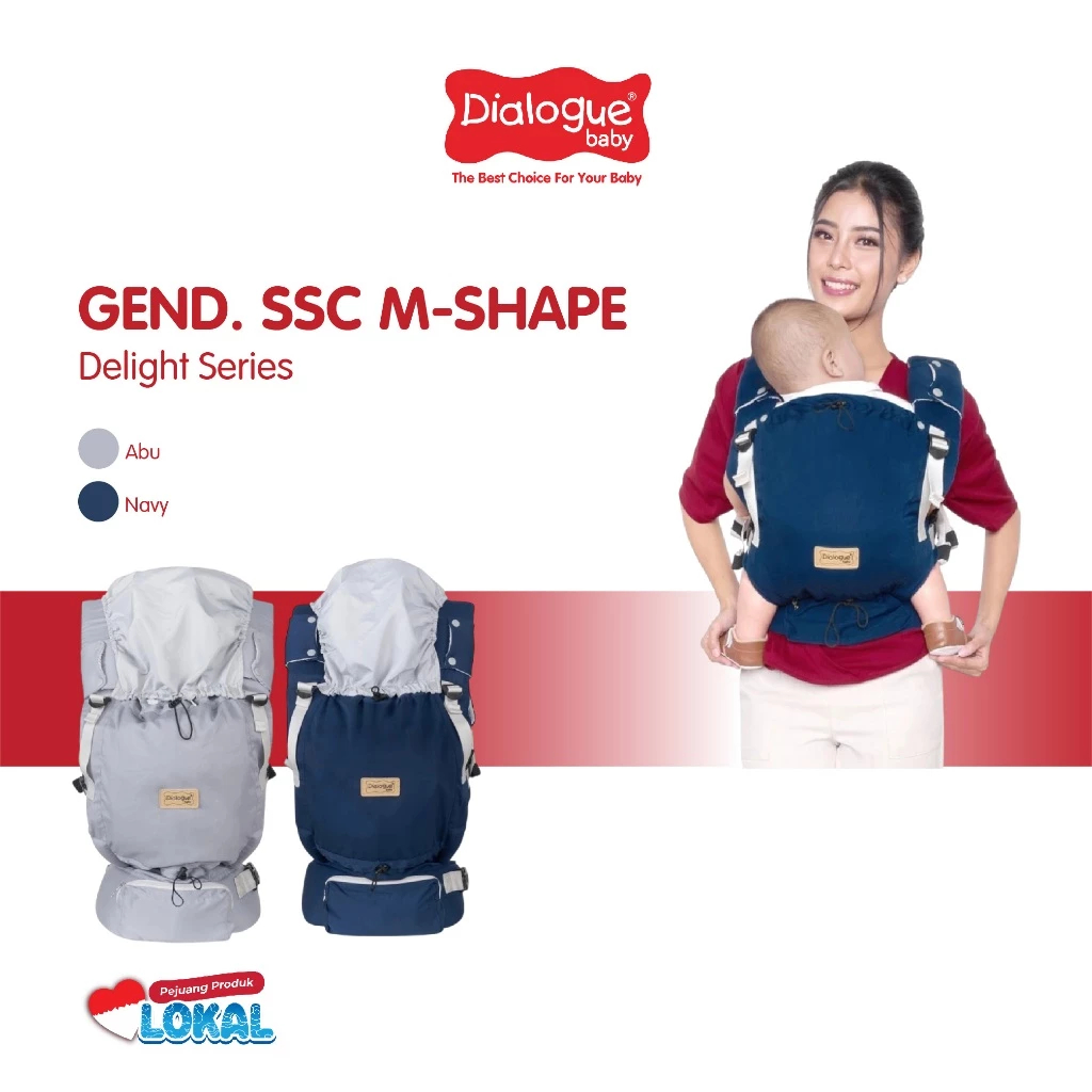 Dialogue Baby Gendongan Bayi M-Shape Adjustable Charming Series DGG4039 - Gambar 6
