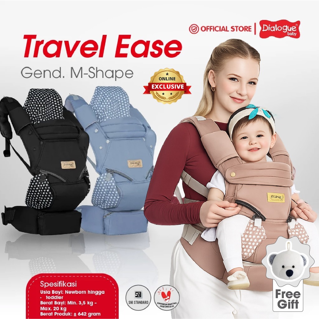 Dialogue Baby Gendongan Bayi SSC 4in1 Travel Ease DGG4055