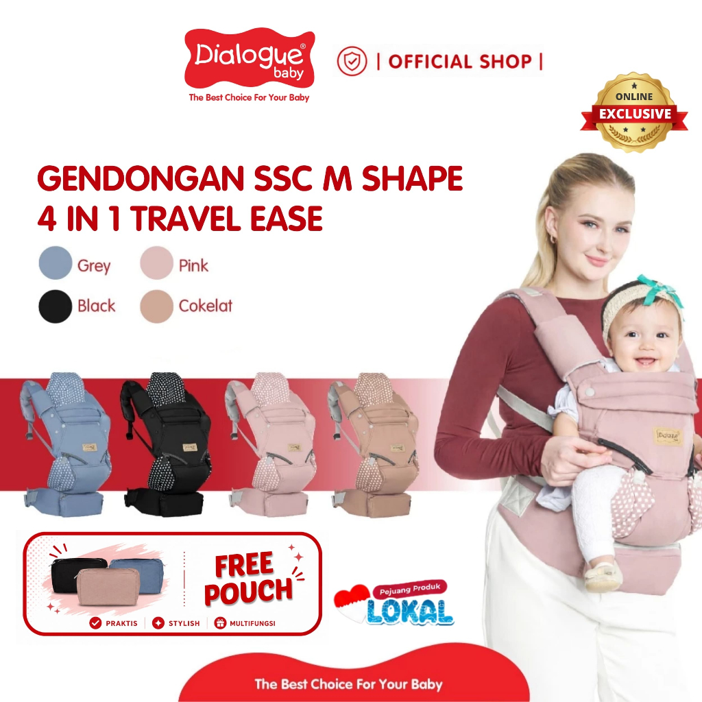 Dialogue Baby Gendongan Bayi SSC 4in1 Travel Ease DGG4055 - Gambar 2
