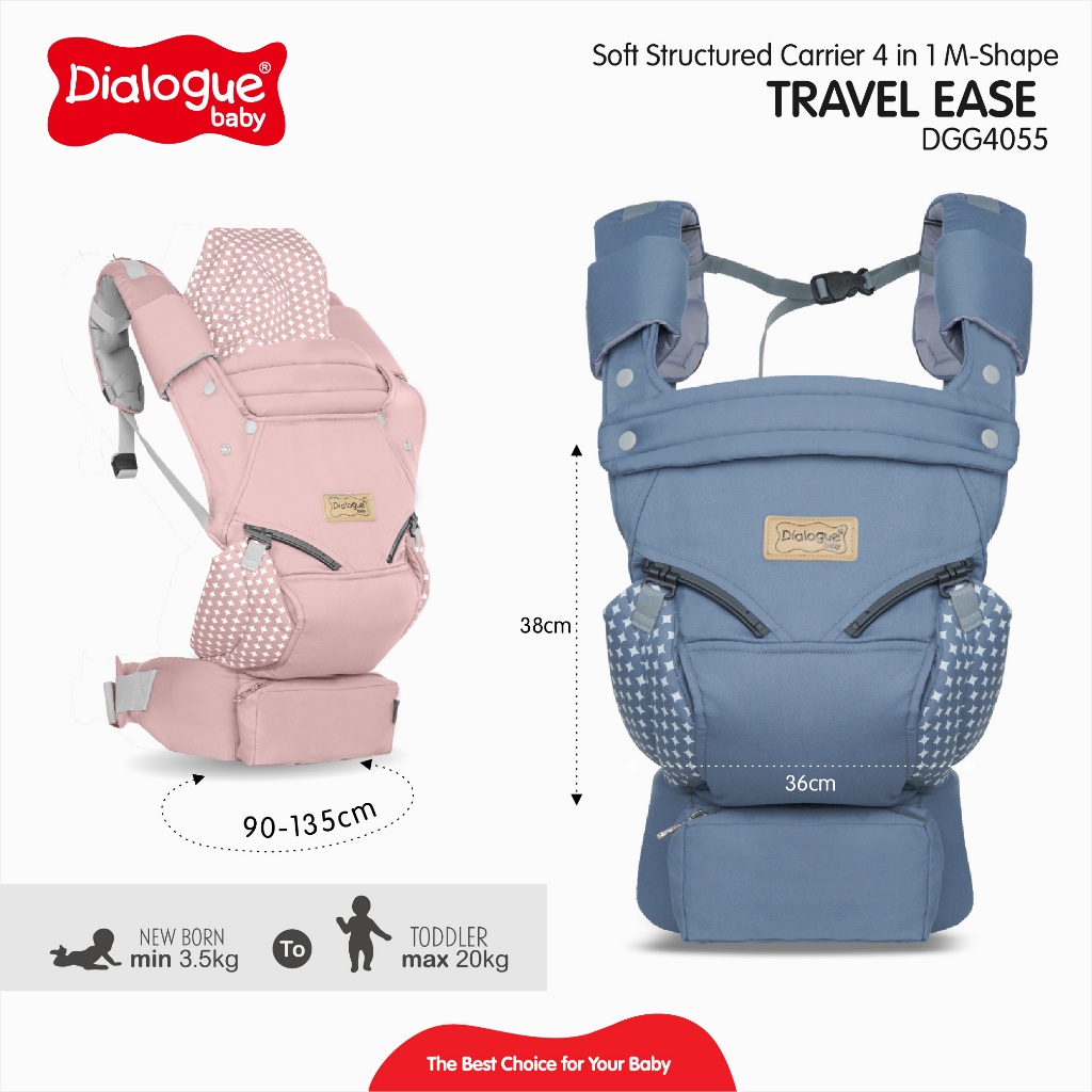 Dialogue Baby Gendongan Bayi SSC 4in1 Travel Ease DGG4055 - Gambar 3