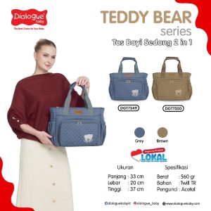 Dialogue Baby Tas Sedang Teddy Bear Series - Diaper Bag 2in1