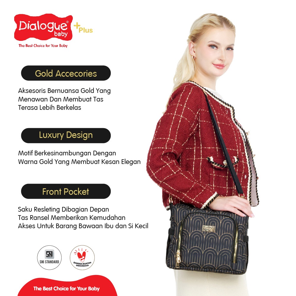 Dialogue Baby Tas Kecil Glamour Series DGT7440 - Diaper Bag Mini - Gambar 3