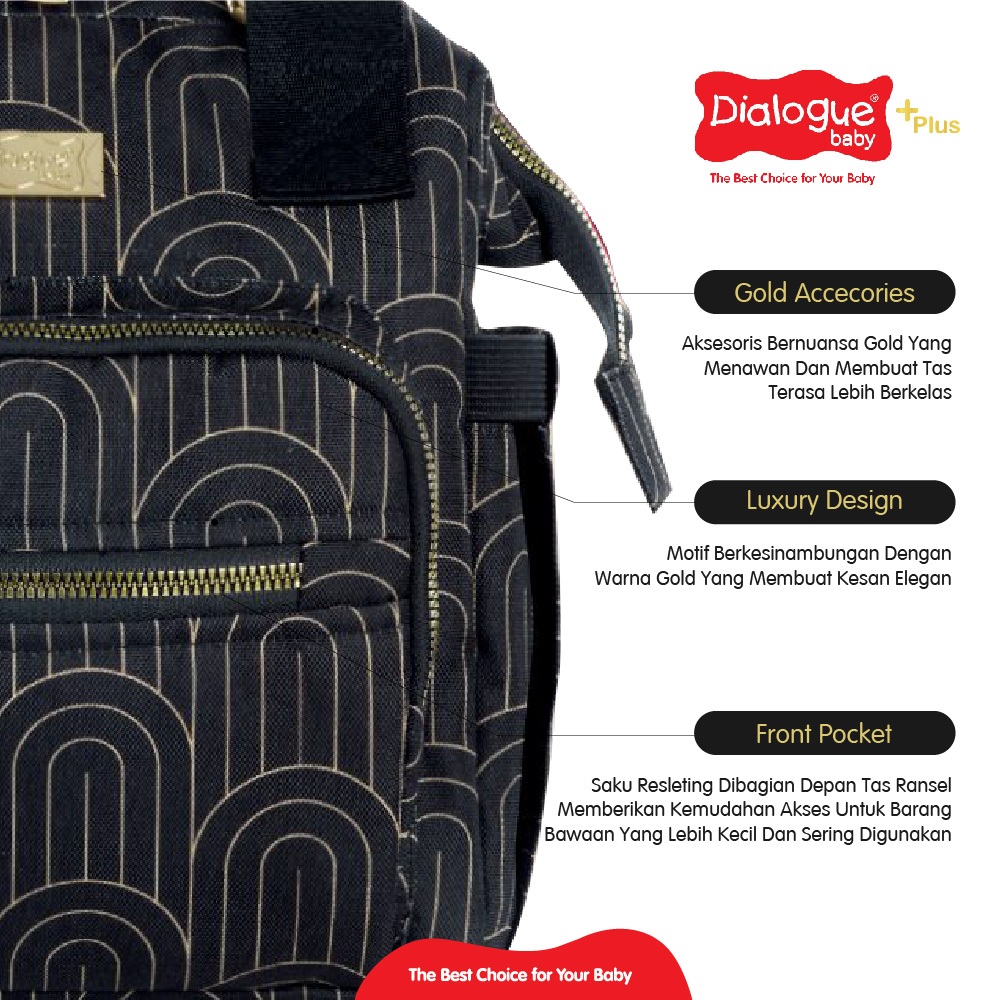 Dialogue Baby Tas Kecil Glamour Series DGT7440 - Diaper Bag Mini - Gambar 5