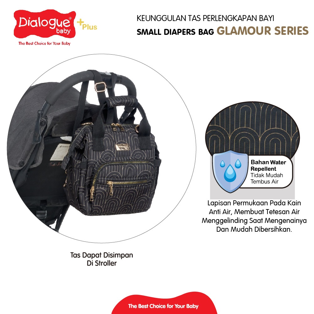 Dialogue Baby Tas Kecil Glamour Series DGT7440 - Diaper Bag Mini - Gambar 6