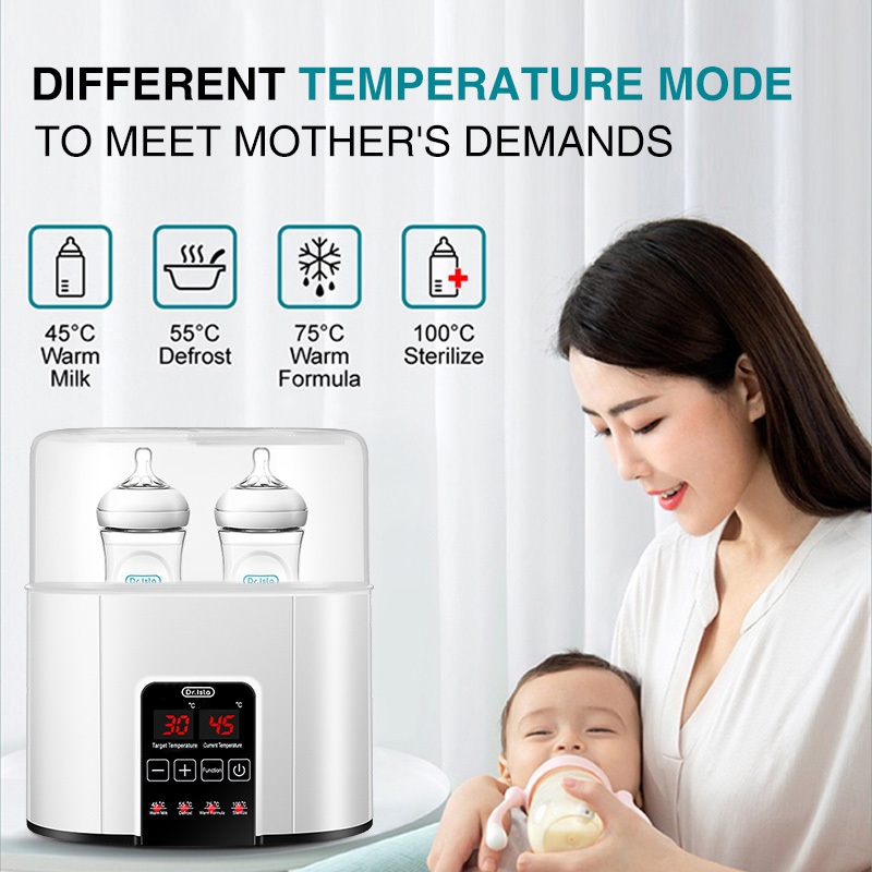 Dr Isla Bottle Warmer dan Sterilizer Botol Bayi 200ml BPA Free - Gambar 10