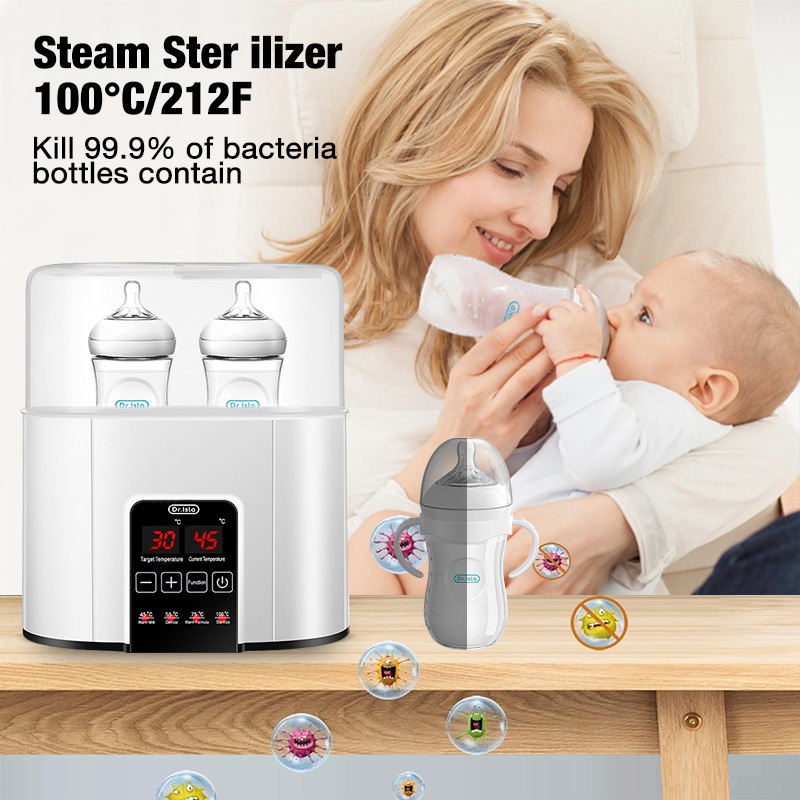 Dr Isla Bottle Warmer dan Sterilizer Botol Bayi 200ml BPA Free - Gambar 3