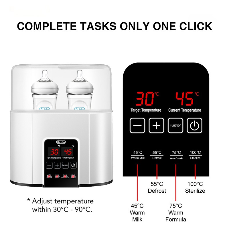 Dr Isla Bottle Warmer dan Sterilizer Botol Bayi 200ml BPA Free - Gambar 6