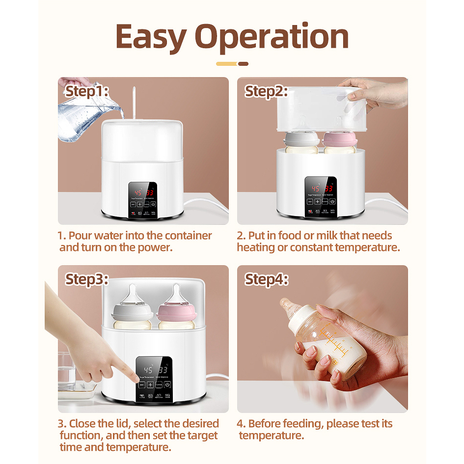 Dr Isla Bottle Warmer dan Sterilizer Botol Bayi 200ml BPA Free - Gambar 7