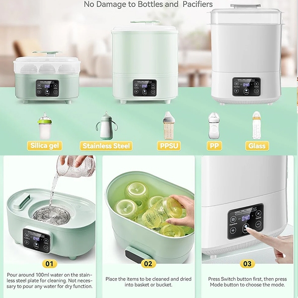 Dr Isla 4 in 1 Bottle Warmer dan Sterilizer Kapasitas Tinggi - Gambar 3