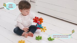 ELC Star Shaped & Chain Links – Mainan Edukasi Balok Susun Bayi (2)