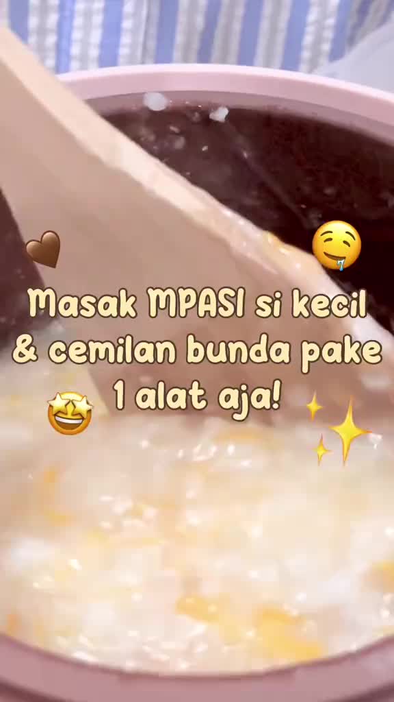 Emily Slow Cooker Steamer 0.8L Panci Tanah Liat MPASI Bayi Multifungsi - Gambar 2