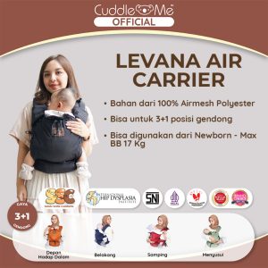 CuddleMe Levana Air Carrier - Gendongan SSC M-Shape Kanguru Newborn