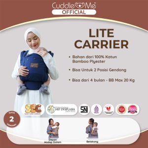 CuddleMe Lite Carrier Solid - Gendongan Bayi SSC M-Shape Ringkas