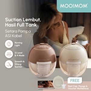 MOOIMOM M3 Pro Air Flow Handsfree Electric Breast Pump Pompa ASI Wireless