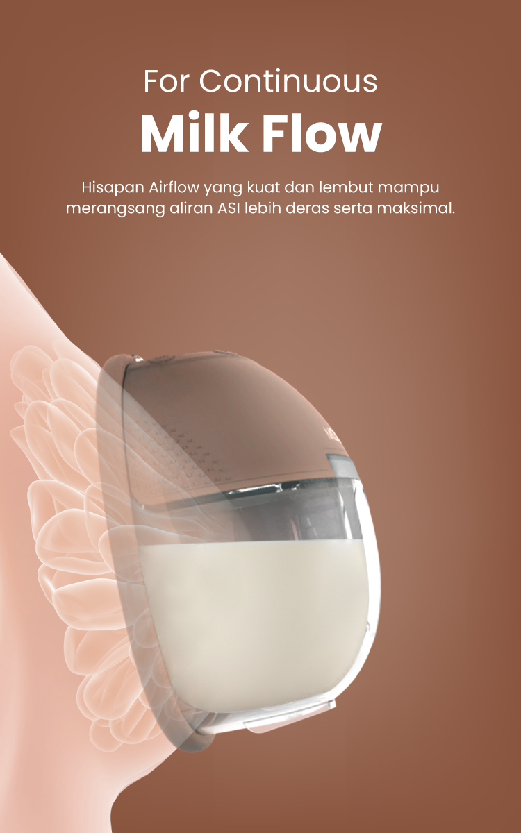 MOOIMOM M3 Pro Air Flow Handsfree Electric Breast Pump Pompa ASI Wireless - Gambar 11