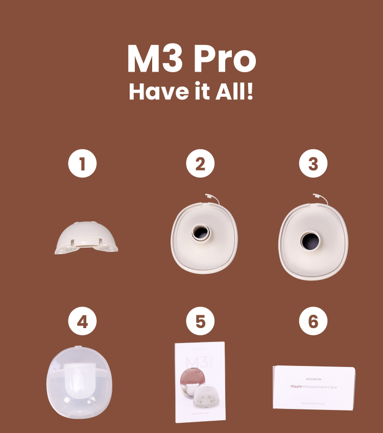 MOOIMOM M3 Pro Air Flow Handsfree Electric Breast Pump Pompa ASI Wireless - Gambar 14