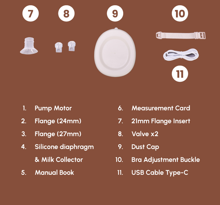 MOOIMOM M3 Pro Air Flow Handsfree Electric Breast Pump Pompa ASI Wireless - Gambar 15