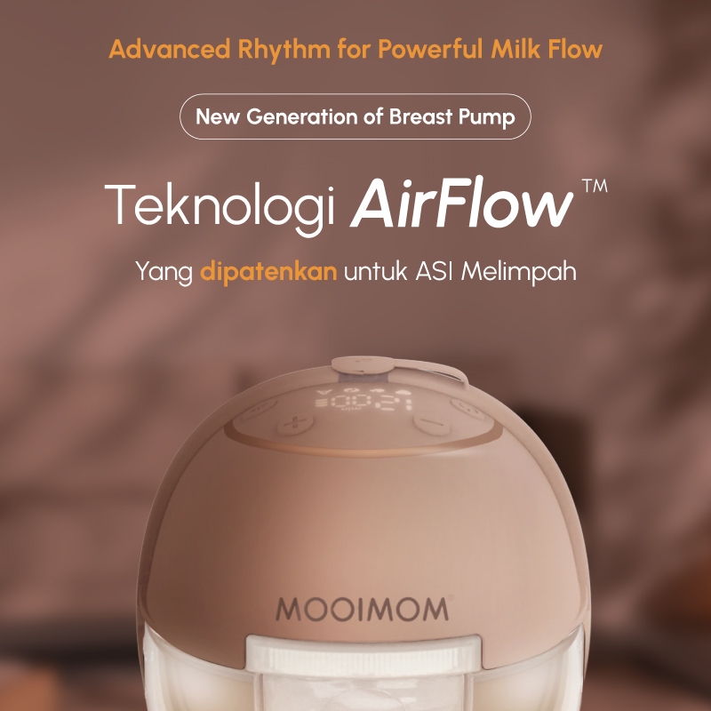MOOIMOM M3 Pro Air Flow Handsfree Electric Breast Pump Pompa ASI Wireless - Gambar 3